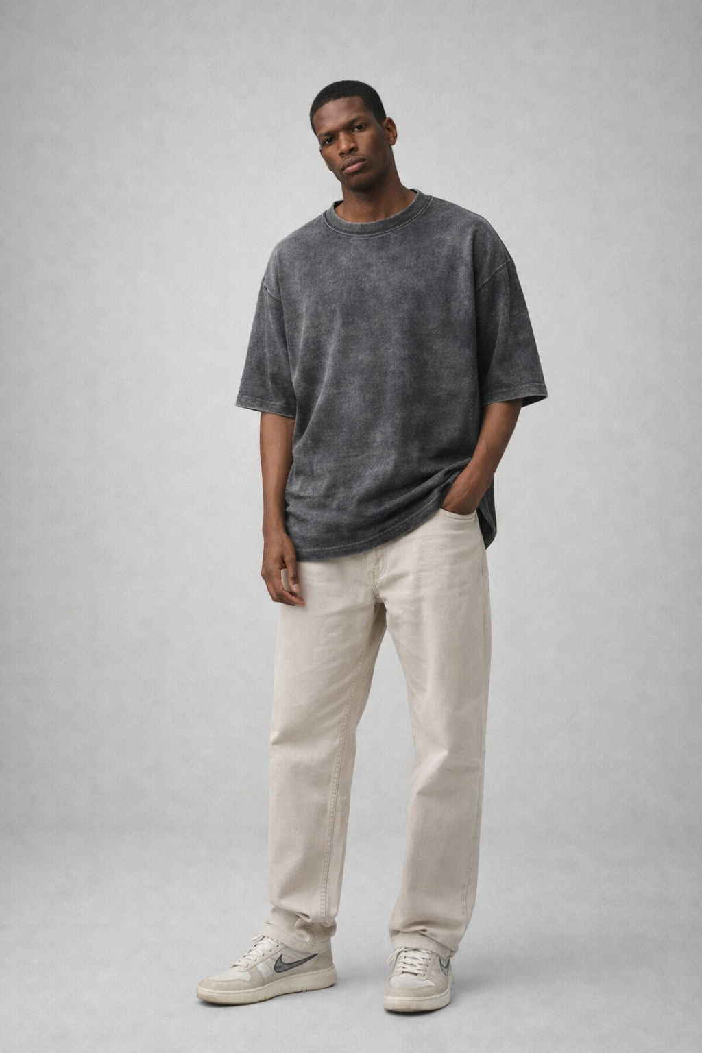 ZAMAA Marble Washed Oversized T-Shirt – Premium Streetwear Essential