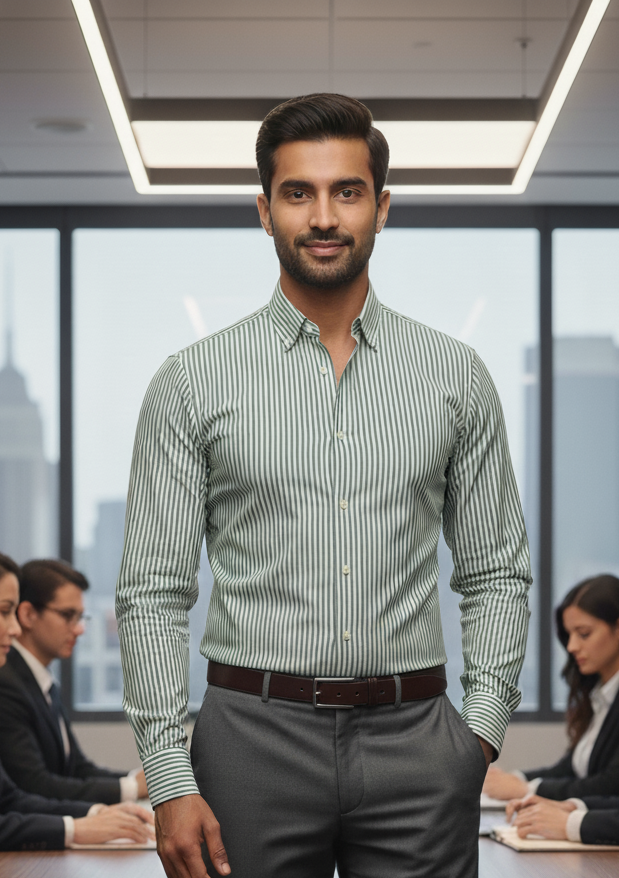 Striped Oxford Cotton Shirt