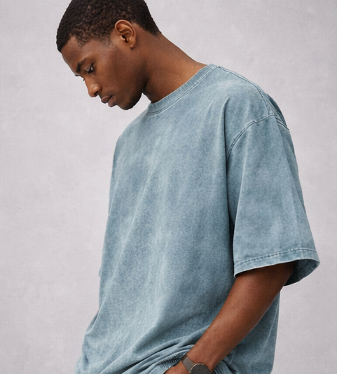 ZAMAA Marble Washed Oversized T-Shirt – Premium Streetwear Essential