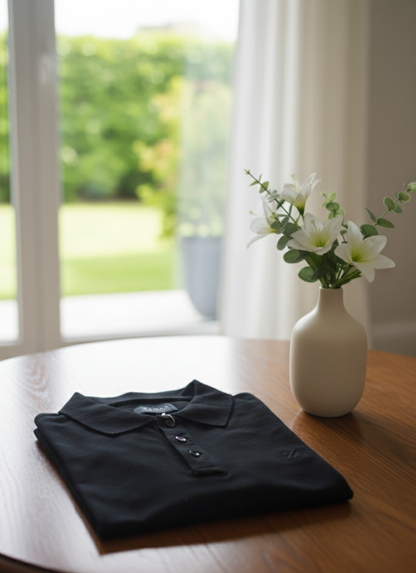 Zamaa Black Polo T-shirt