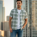 Premium Cotton-Linen Check Shirt