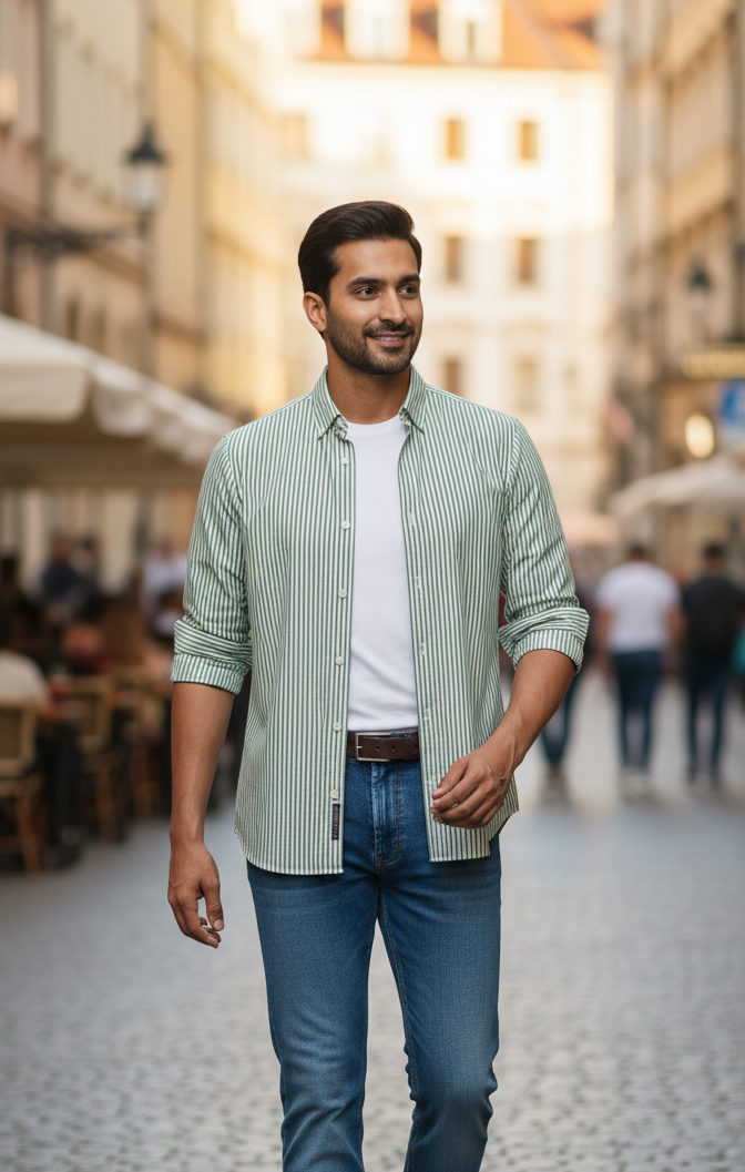 Striped Oxford Cotton Shirt