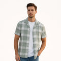 Premium Cotton-Linen Check Shirt