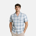 Premium Cotton-Linen Check Shirt